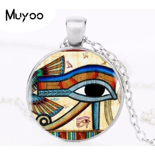 Ancient Egypt Egyptian The Eye of Horus Pendant Choker Statement Round Necklace For Women Dress Accessories HZ1