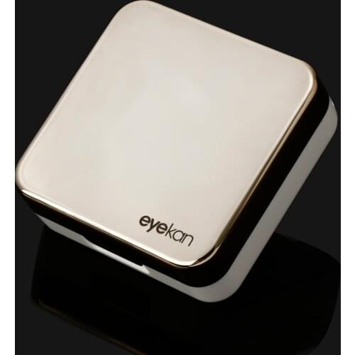 1Pcs Colored Contact Lens Case With Mirror Women Man Unisex Contact Lenses Box Eyes Contact Lens Container Lovely Travel Kit Box