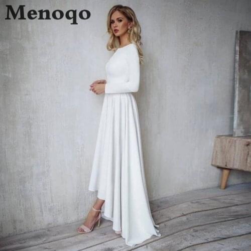 Menoqo Satin Wedding Dresses