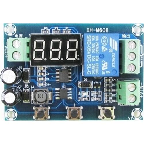 Battery charge and discharge module integrated voltmeter undervoltage and overvoltage protection timing charge and discharge