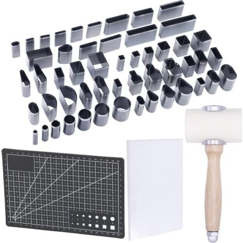 MIUSIE Professional Hole Hollow Punch Cutter Set Leather Punching Set For Leather Belt Leather Craft DIY Tool Hole Punches