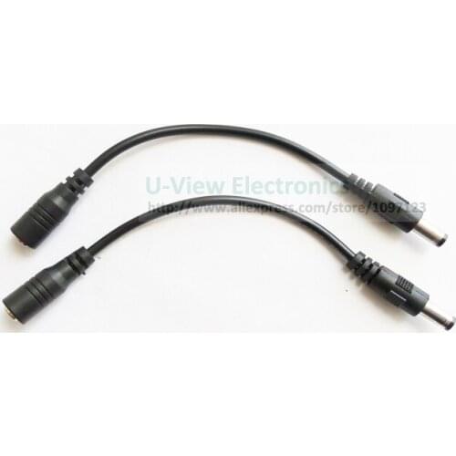 NCHTEK DC 5.5x2.5mm Male to DC 3.5x1.35mm Female Plug Extension Cord/Cable About 10CM/Free Shipping/10PCS