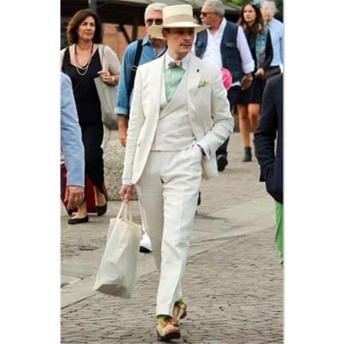 New Classic Men’s Suit Smolking Noivo Terno Slim Fit Easculino Evening Suits For Men Beach Blazer Casual Tuxedo Double Breasted