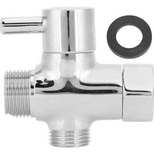 Alloy Brass G1/2 Shower Head Diverter Valve Shower Arm Splitter For Hand Showerhead And Fixed Spray Head