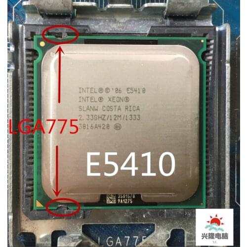 Intel socket 775 Xeon E5410 SLANW SLBBC Quad-Core 2.33GHz 12MB 1333MHz works on LGA 775 mainboard no need adapter