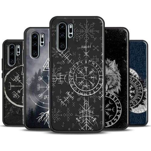 Viking Vegvisir Odin Nordic Case For Huawei P40 Lite P20 P30 Pro Mate 20 Lite P Smart 2019 Nova 5T Honor 9X 8X 8A 10i