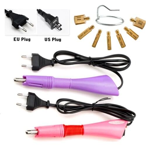 Plug selectable Fast Heated Hotfix Rhinestone Applicator Iron-on Wand Heat-fix Tool Gun Hot Fix Rhinestones Glass Diamond