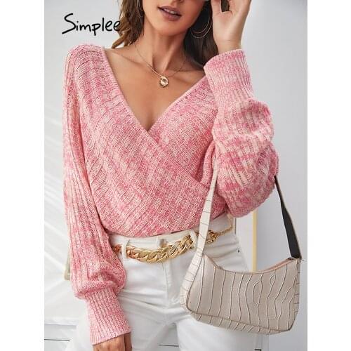Женские пуловеры с открытыми плечами SIMPLEE China At AliExpress