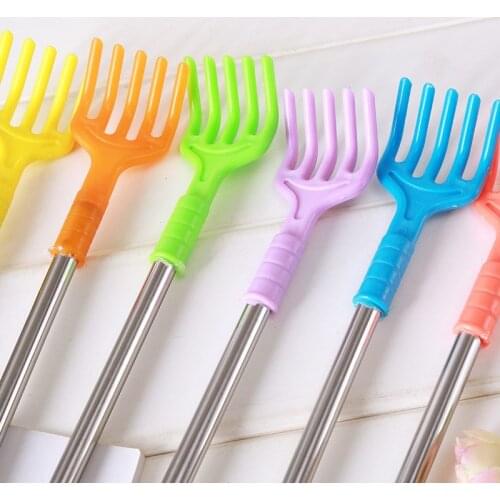 Back Scratcher stainless steel Back Scraper Portable Back Scratcher Massage Tool Random Color Convenient Claw Back Massager