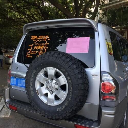 For Mitsubishi Pajero V73 Spoiler 2006-2012 Sport ABS Material Car Rear Wing Primer Color Trunk Rear Spoiler 2007 2008 2009 2010