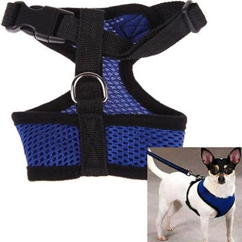 Free Breathable Small Dog Pet Harness and Leash Set Puppy Cat Vest Harness Collar For Chihuahua Pug Bulldog Cat arnes perro Hpt