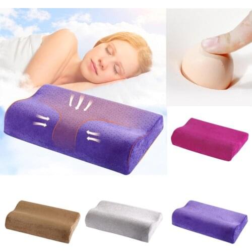 U-shape Memory Pillow Latex Neckrest Pillow Foam Orthopedic Pillow Fiber Slow Rebound Soft Pillow Massager Cervical Health