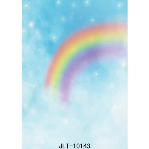 Rainbow Blue Sky for Show Vinyl Photo Backdrops Children Newborn Baby Party Props for Studio Photographic Background for Studio