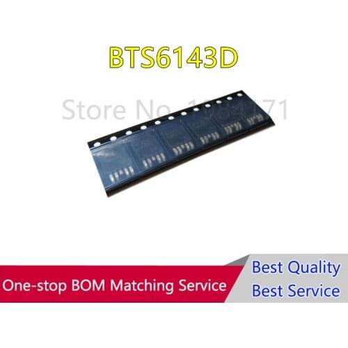 10Pcs BTS6143 BTS6143D TO2524 6143D High quality original In Stock Smart Highside Power Switch IC NEW