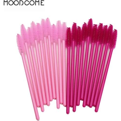 50pcs/lot Disposable Eyelash Brush False Eyelshes Tools Mascara Wands Applicator Spoolers Cosmetic Brushes Set Makeup Brush Tool