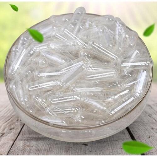 500pcs1000pcs Empty Size 0# Capsules, Clear Hollow Gelatin Capsules, Transparent Empty Separated Hard Gelatin Capsules