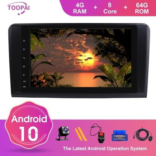 TOOPAI Android 10 For Mercedes Benz GL ML CLASS W164 X164 ML350 ML450 2005-2012 Auto Radio GPS Navigation Multimedia Player