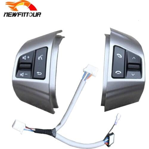 Car Cruise Control Switch 8 Buttons Multifunction Steering Wheel Button A Pair With Cable For Hyundai Elantra 2008-2016