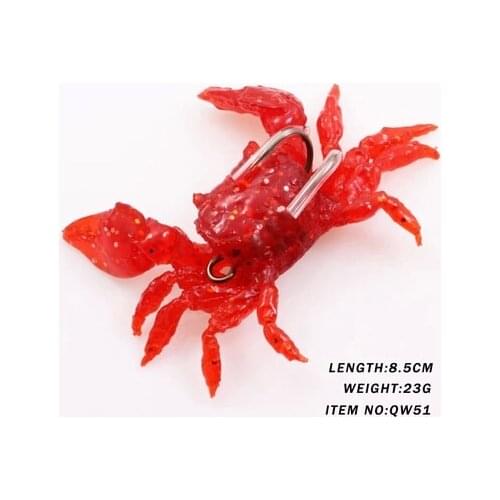 Free shipping 1pcs 8.5cm 23g fishing sinking baits bully wa crab lure baits artificial crab lure fishing with claw big game