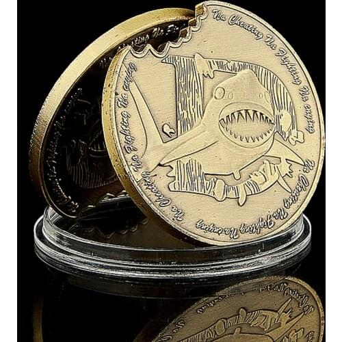 2020 The Big White Shark Bronze Coin Na Cheating Na Fighting Na Crying Commemorative Coin Environment Protection