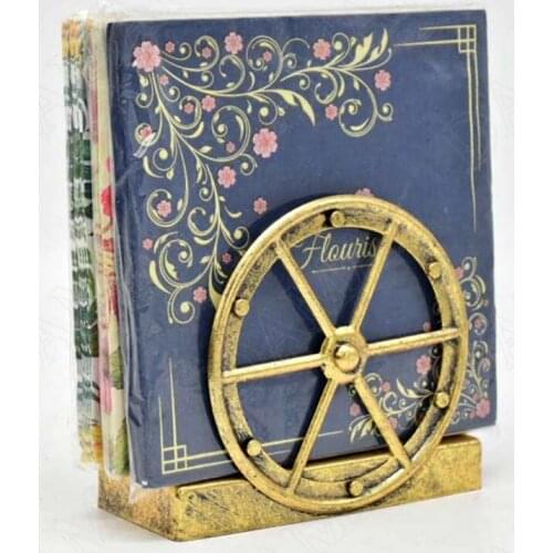 European Wrought Iron Napkin Holder Distressed Craftsmanship Restaurant Napkins Holders Living Room Desktop Tissue Organizer