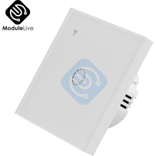 Diymore APP Tuya Smart Life Glass Panel Standard Touch Switch WIFI Control Light Wireless Wall Switch AC 100V-240V 1Ch 2Ch 3Ch