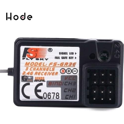 Flysky FS-GR3E 3 Channel 2.4G Receiver GT3B, GR3C for RC Car Truck Failsafe