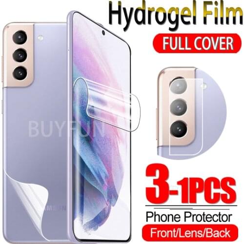 1-3PCS Hydrogel Film For Samsung Galaxy S21+ 5G Screen Protector Samsang Glaxy S 21 Plus Water Gel Protective Film Camera Glass