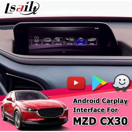 Android interface box for Mazda CX30 CX-30 since 2020 with GPS navigation youtube video interface box waze yandex by Lsailt