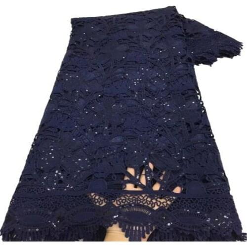 Lake blue Nigerian Lace Embroidery Sequence Red Color African French Best Price Selling Latest Design High End Tulle For Dress