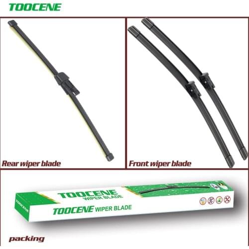 Front And Rear Wiper Blades For Volkswagen VW Polo 6 2009-2016 Windshield Windscreen Auto Car Styling Accessories 24+16+11