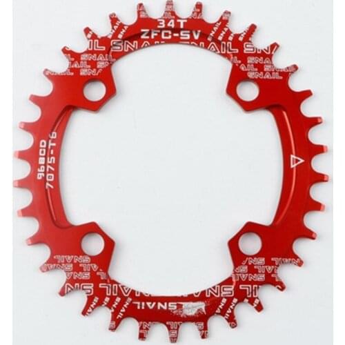 SNAIL 96BCD Oval Round AL7075-T6 Mountain Bike Chainwheel Positive And Negative Chainring Narrow Wide Ultralight