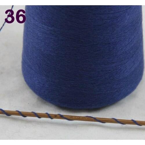 Sales 1X500g high quality 100% pure cashmere warm soft hand-woven tower yarn Navy Blue 262-5036
