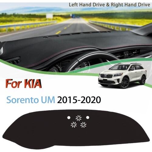 Anti-Slip Mat For KIA Sorento UM 2015-2019 Dashboard Cover Pad Sunshade Dashmat Carpet Accessories Prime R 2016 2017 2018