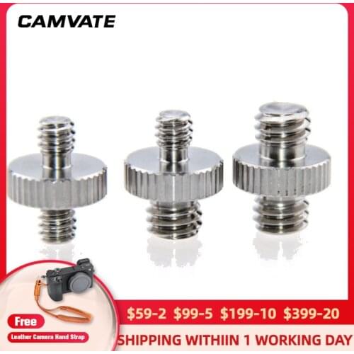 CAMVATE Standard Screw Adapter With 1/4"Male To 1/4"Male & 1/4"Male To 3/8" Male & 3/8" Male To 3/8" Male Thread For Tripod New