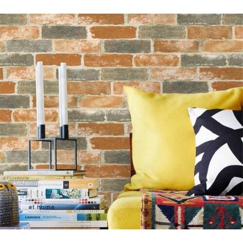 Retro Embossed Wallpaper Roll Modern 3D Effects Brick Wallpaper Wall Living Room Background Wall papel de parede Beibehang