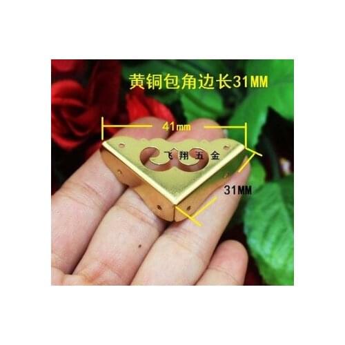Corner Brackets 31MM brass wrapping wrap box corner angle corner box four corner decorative box