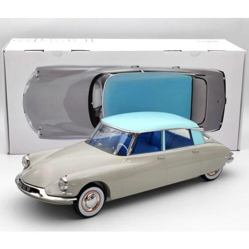 1:12 Norev For Citroen DS 19 1956 Gris rose & Turquoise 121566 Diecast Models Limited Edition Collection Auto Toys Car Gift