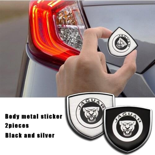 1/2pcs Metal alloy Car Tail Trunk Decoration Stickers Decals For Jaguar XF X-Type S-Type F-Type E-Pace I-PACE F-Pace XJ S X250