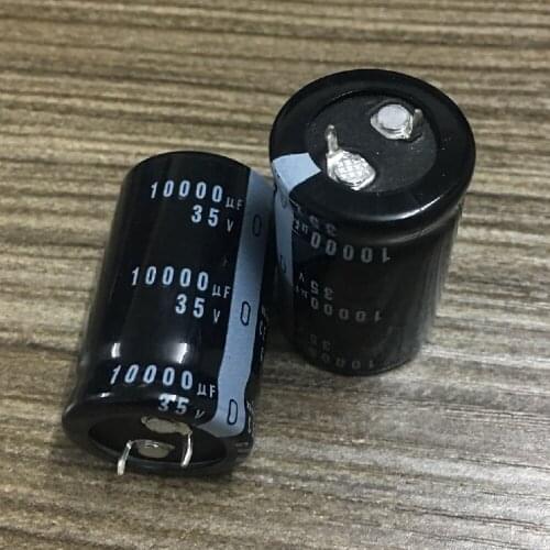 10000uF 35V 25x40mm 35V10000uF embedded PSU aluminum electrolytic capacitor 5pcs/lot Wholesale one-stop distribution list