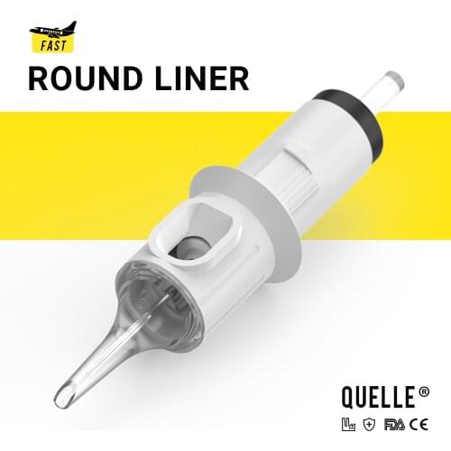 STIGMA 20PCS Tattoo Needles Revolution White Cartridge Round Liner Work for Tattoo Machines Different Size #0.3MM / 0.35MM