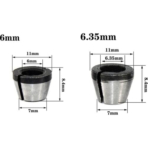 3pcs/set Router Bit Trimmer Collet Router Bit Engraving Trimming 1/4\\\\\\\\\\\\\\\" 6mm