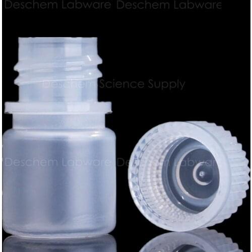 5mL PP Reagent Bottle Chemical Sample Clear Plastic Bottles,5Pcs/Pack