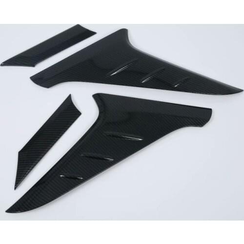 Accessories For Hyundai KONA Kona EV 2018 2019 2020 ABS carbon fiber rear window patch trunk glass side cover trim tail molding