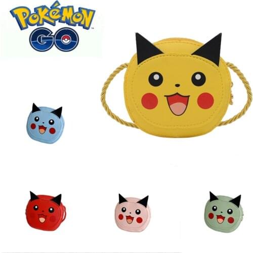 Anime Pokemon Pikachu Bag Japanese Cartoon 3D Bag Anime Shoulder Bag Pokemon Cosplay Prop Bag Mini Chain Rucksack Messenger Bag