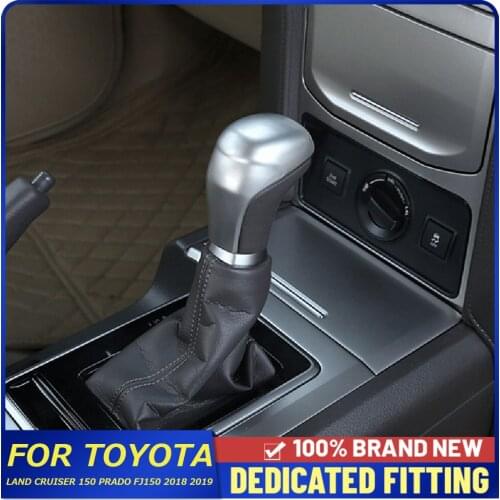 Car Automatic Gear Shift Knob Cover Frame For Toyota Land Cruiser 150 Prado FJ150 2018 2019