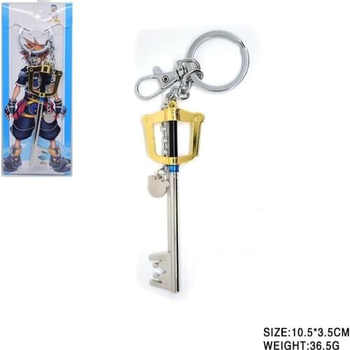 Kingdom Hearts keyblade Crown Keychain Keyring Pendant sora Jewelry Souvenir Chaveiro llaveros cosplay gift