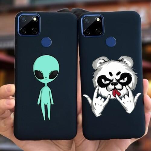 Realme C12 Case C 12 New Fashion Gragon Panda Back Cover For Oppo RealmeC12 RMX2189 Phone Cases Real me C12 Soft TPU Funda 6.5