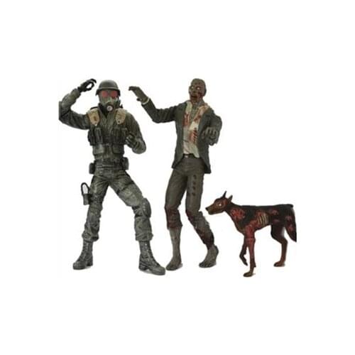 Neca The Walking Dead Figures Dog Licker And Walker Zombie Hunk Joints PVC Model Doll Figure Collectible Toy For Gift 16cm