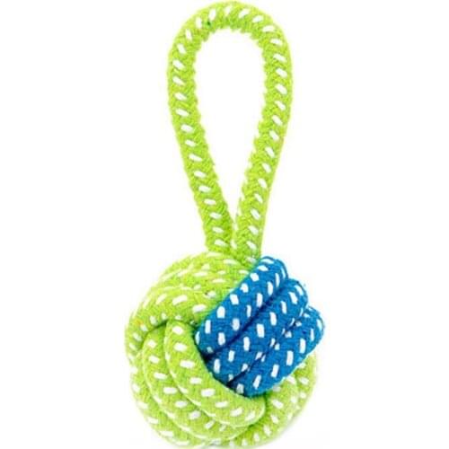 Puppy Dog Toys Dog Chews Cotton Rope Knot Ball Grinding Pet Chews Dog Toys Rope Dog Games Knot Ball Toys